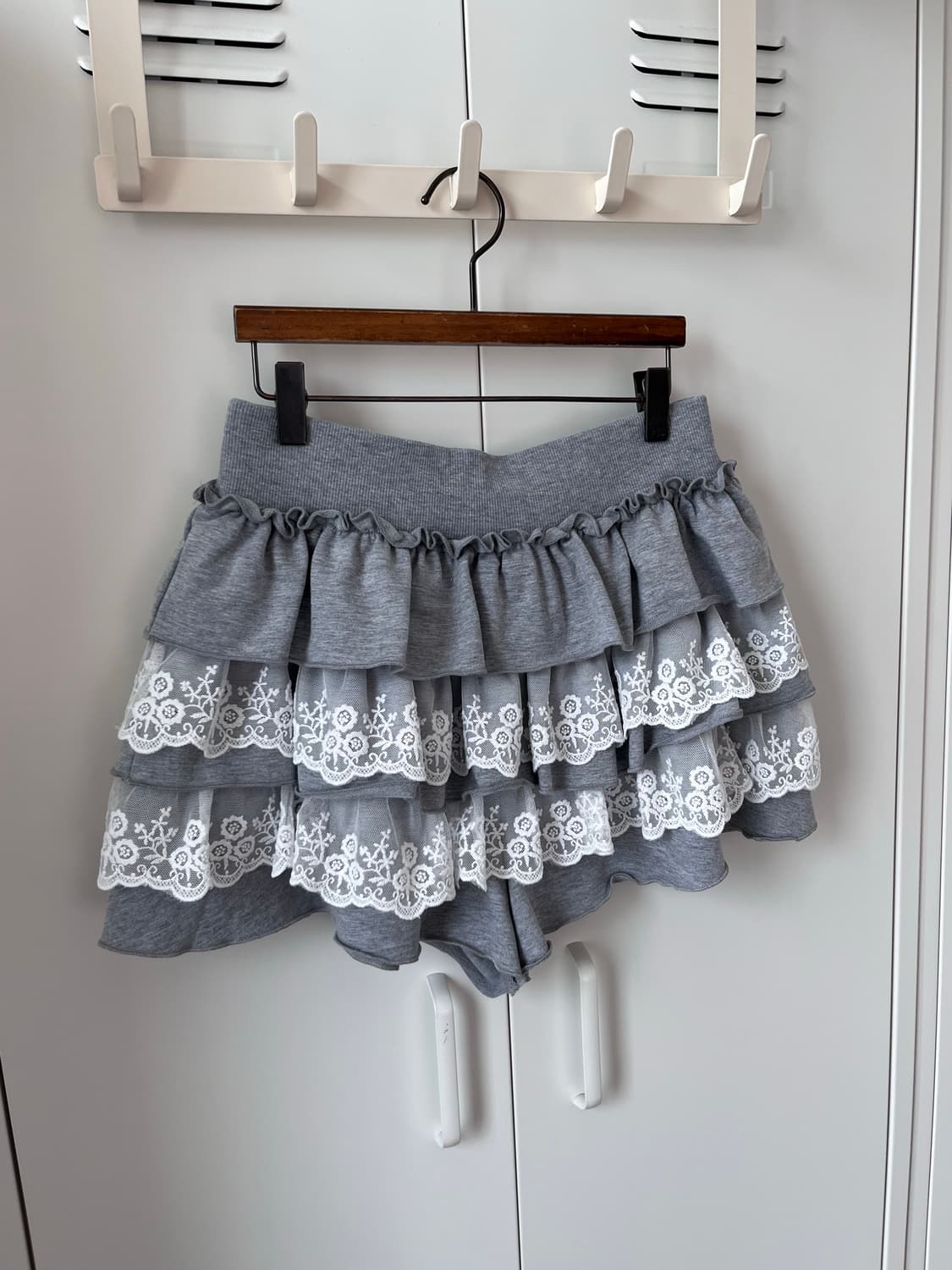 Vintage 레이스 레이어드 큐롯 팬츠 치마바지 상품이미지3