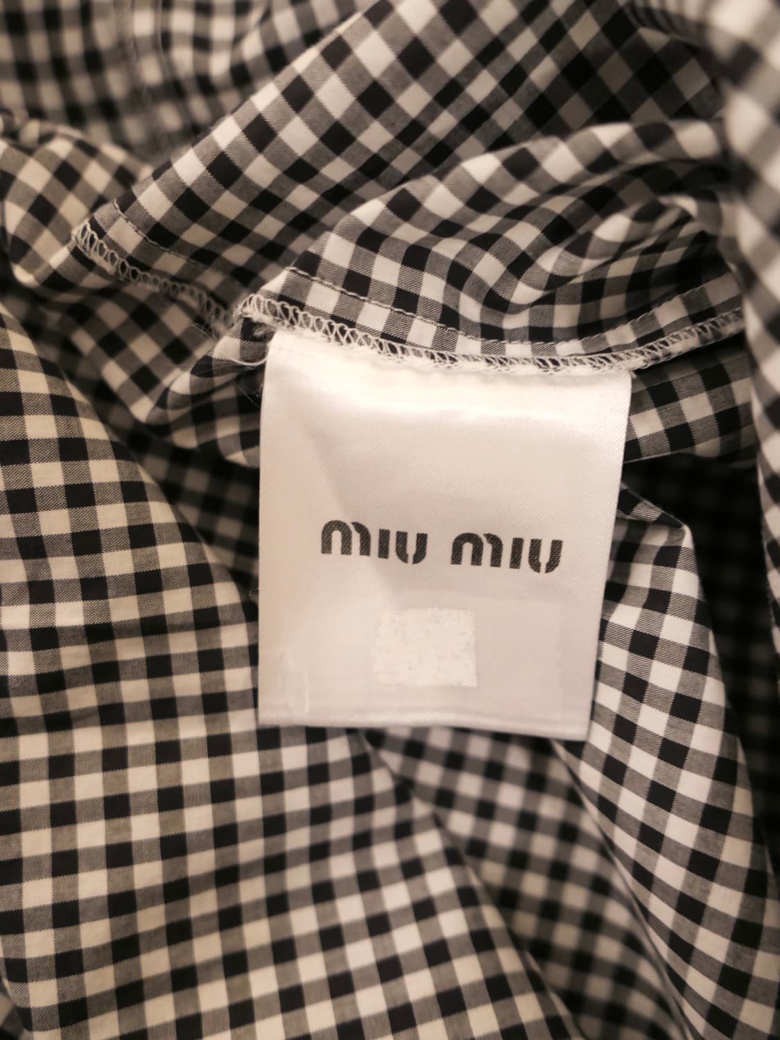 미우미우 비시 체크 셔츠 상품이미지4
