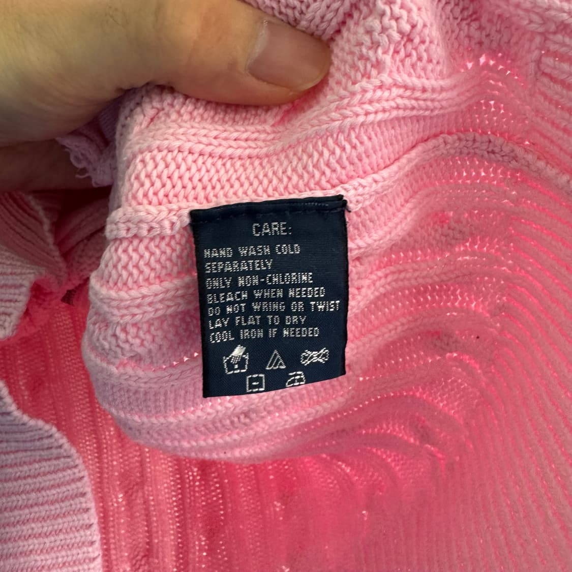 폴로 포니 로고 케이블 니트 집업 상품이미지10