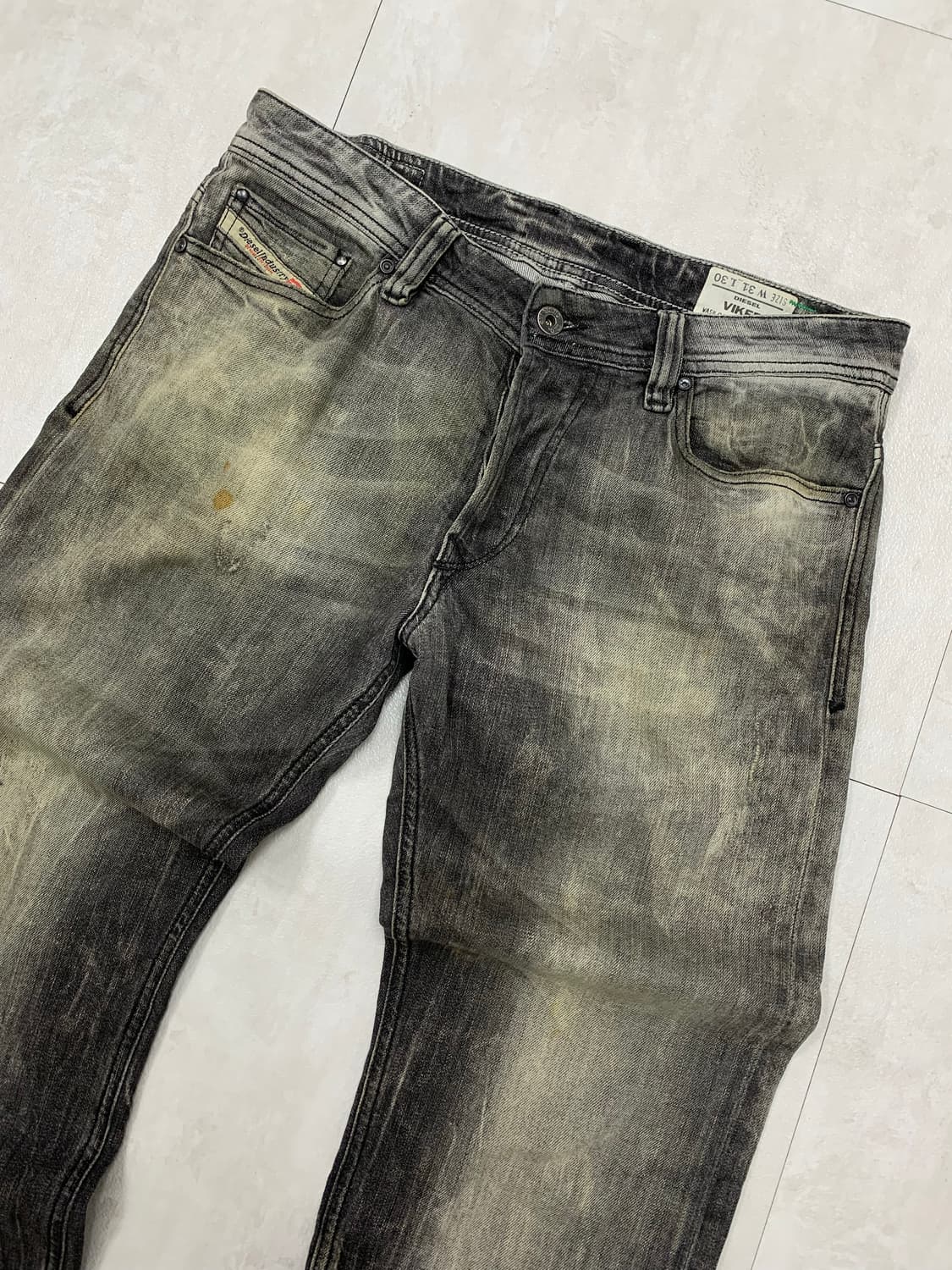 디젤 빈티지 블랙 데님 팬츠  상품이미지2