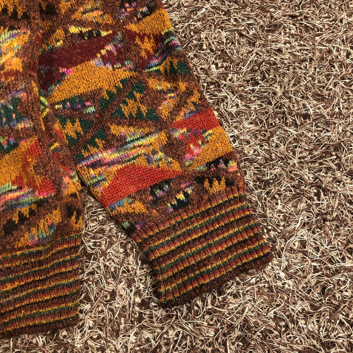 미쏘니 모헤어 멀티컬러 패턴 가디건 100 상품이미지3