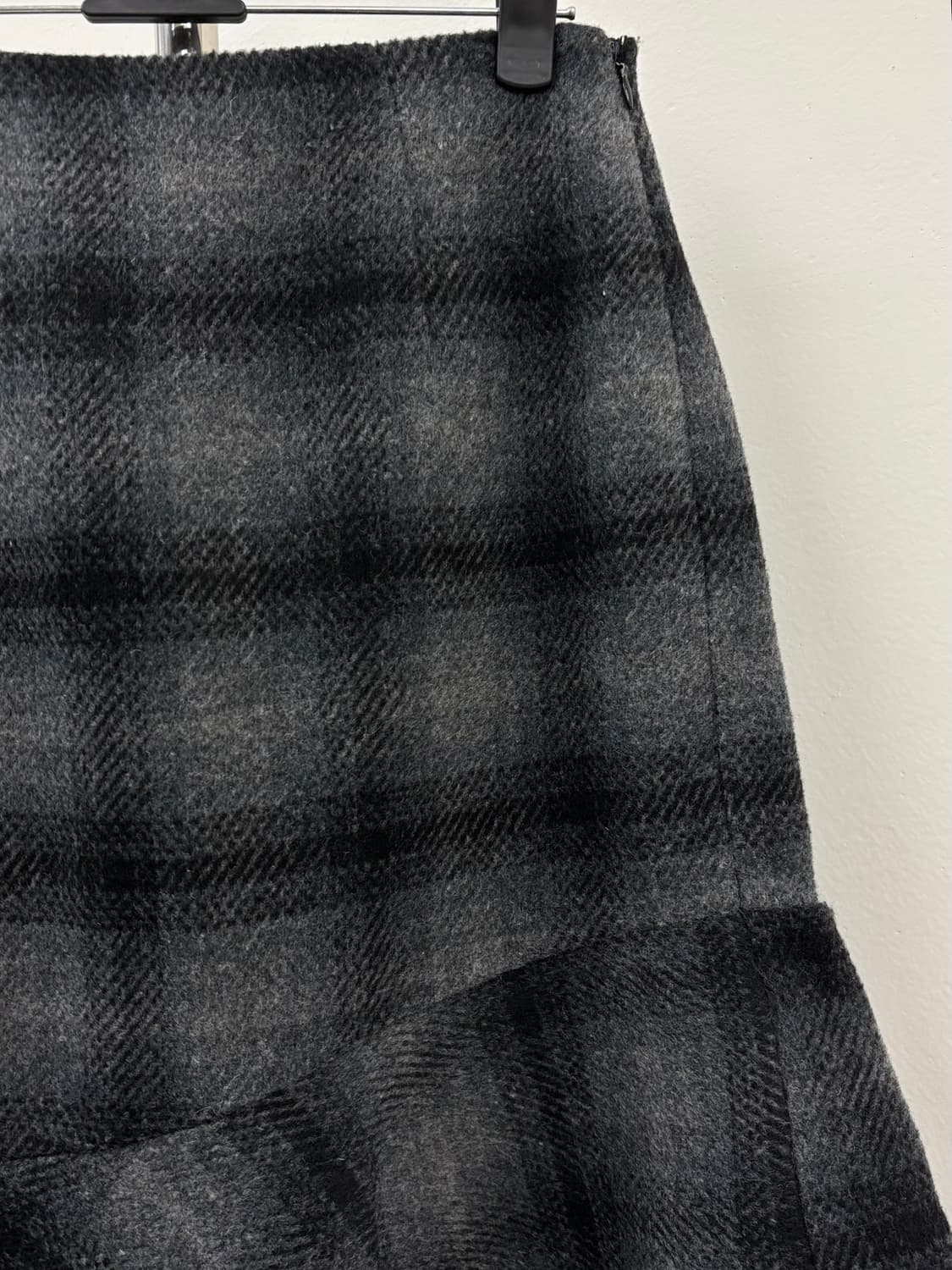 빈티지 차콜 체크 스커트 상품이미지4