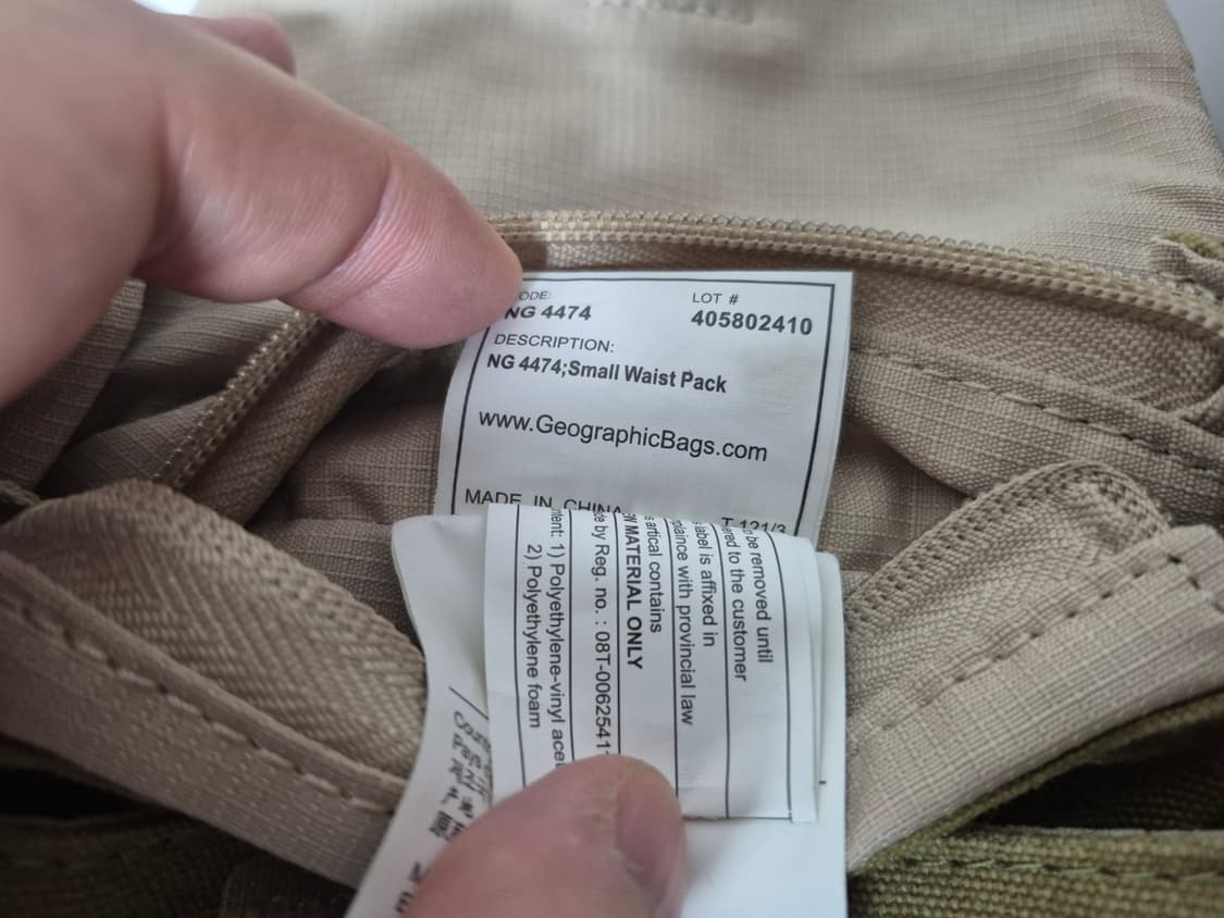 내셔널지오그래픽 정품 가방 힙색 싸게 팝니다 상품이미지3