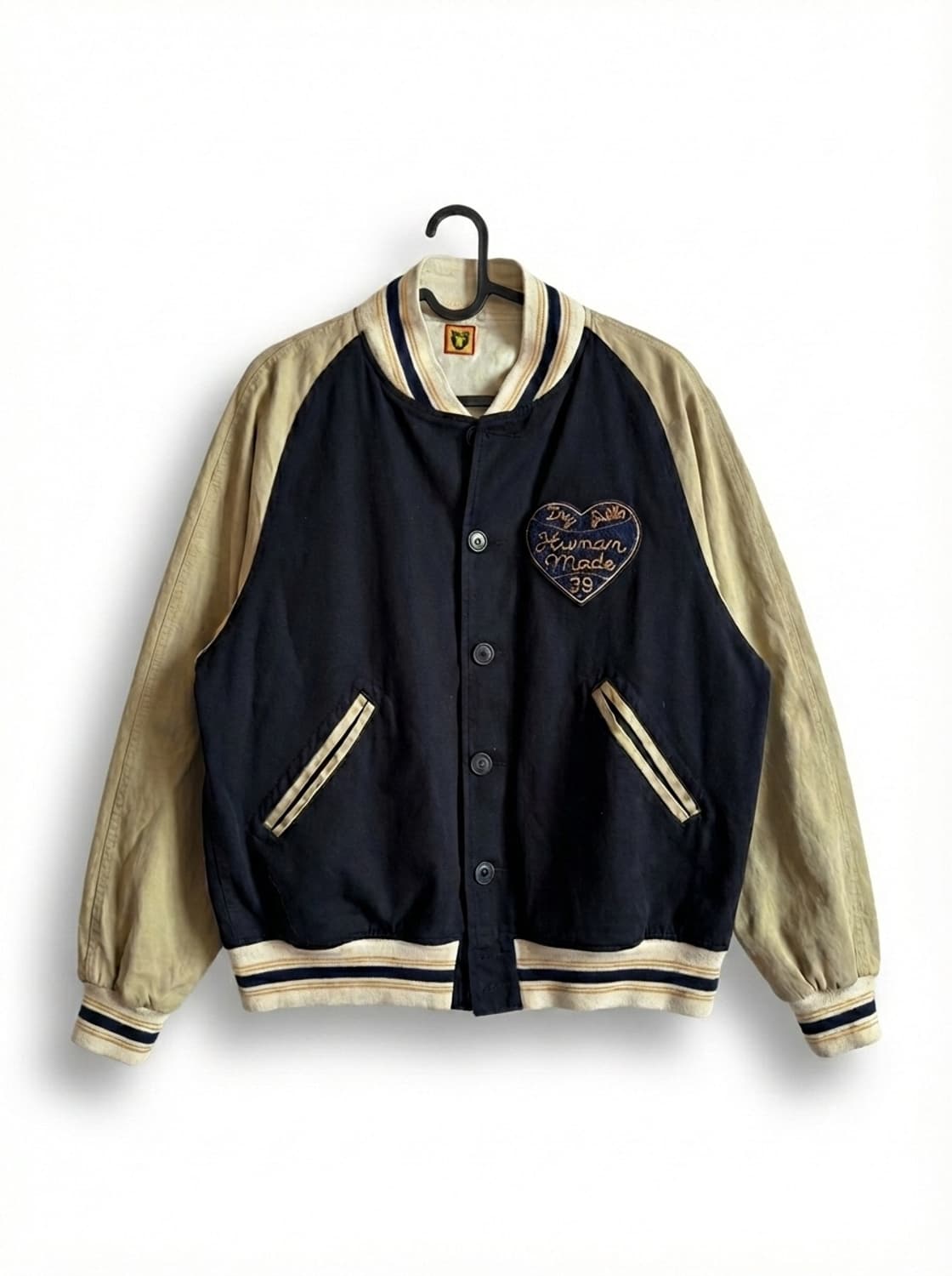 휴먼 메이드 베이스볼 자켓 네이비 상품이미지1