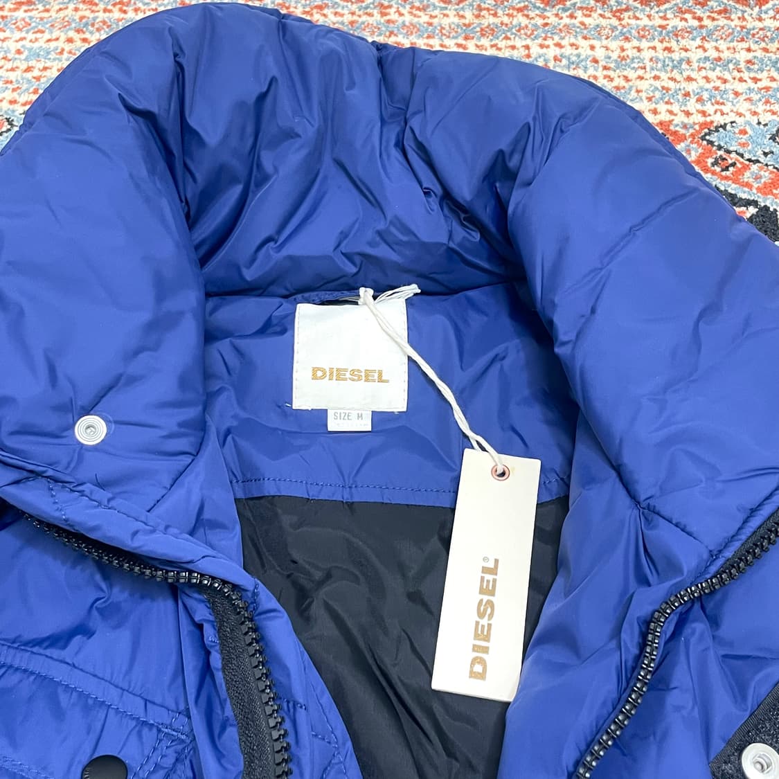 디젤 블루 폴리 패딩점퍼 남성M 상품이미지6