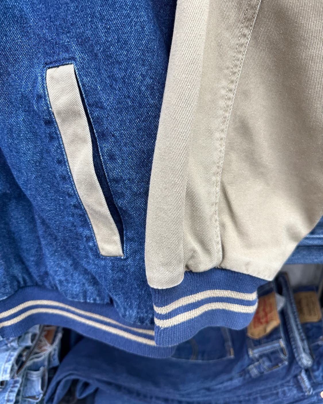 (2XL)90'S LEE 데님 스타디움 자켓-M1820 상품이미지4