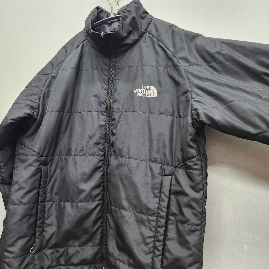 노스페이스 로고 경량 패딩 스트링 점퍼 L 상품이미지2