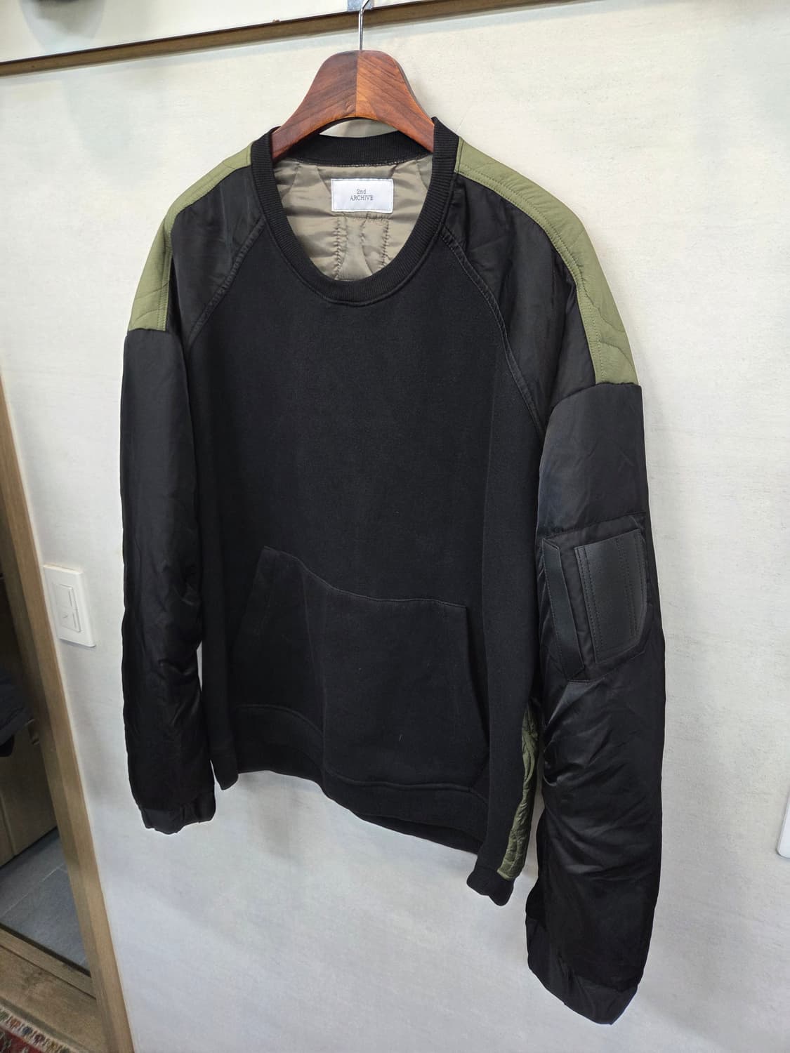 세컨드 아카이브 퀄팅 기모 패딩 맨투맨 xl 오버핏  상품이미지6