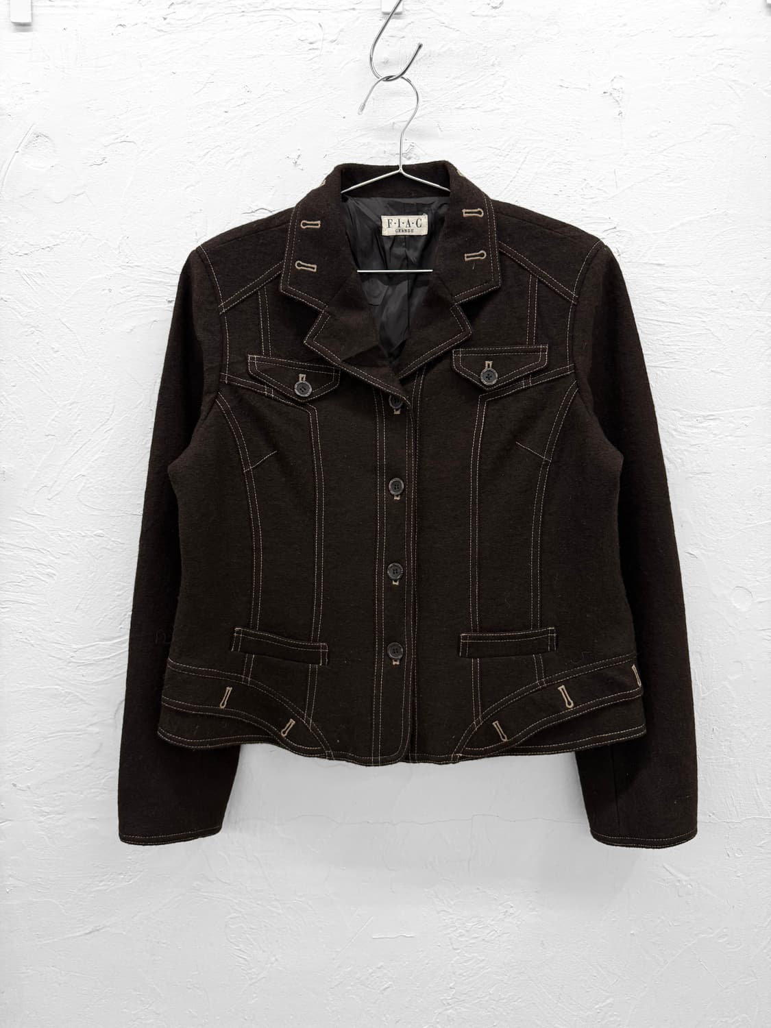 fiac grande 스티치 울 자켓 상품이미지1