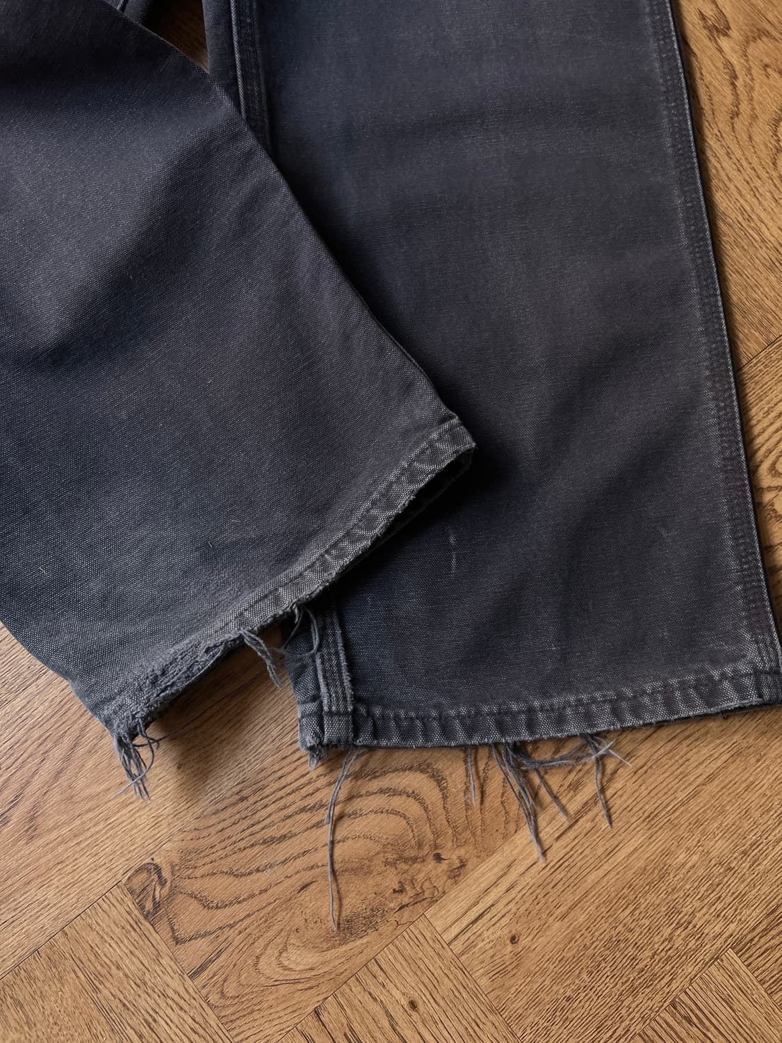 [34]칼하트 USA 빈티지 페이딩 미드나잇 네이비 싱글니 워크 팬츠 상품이미지7