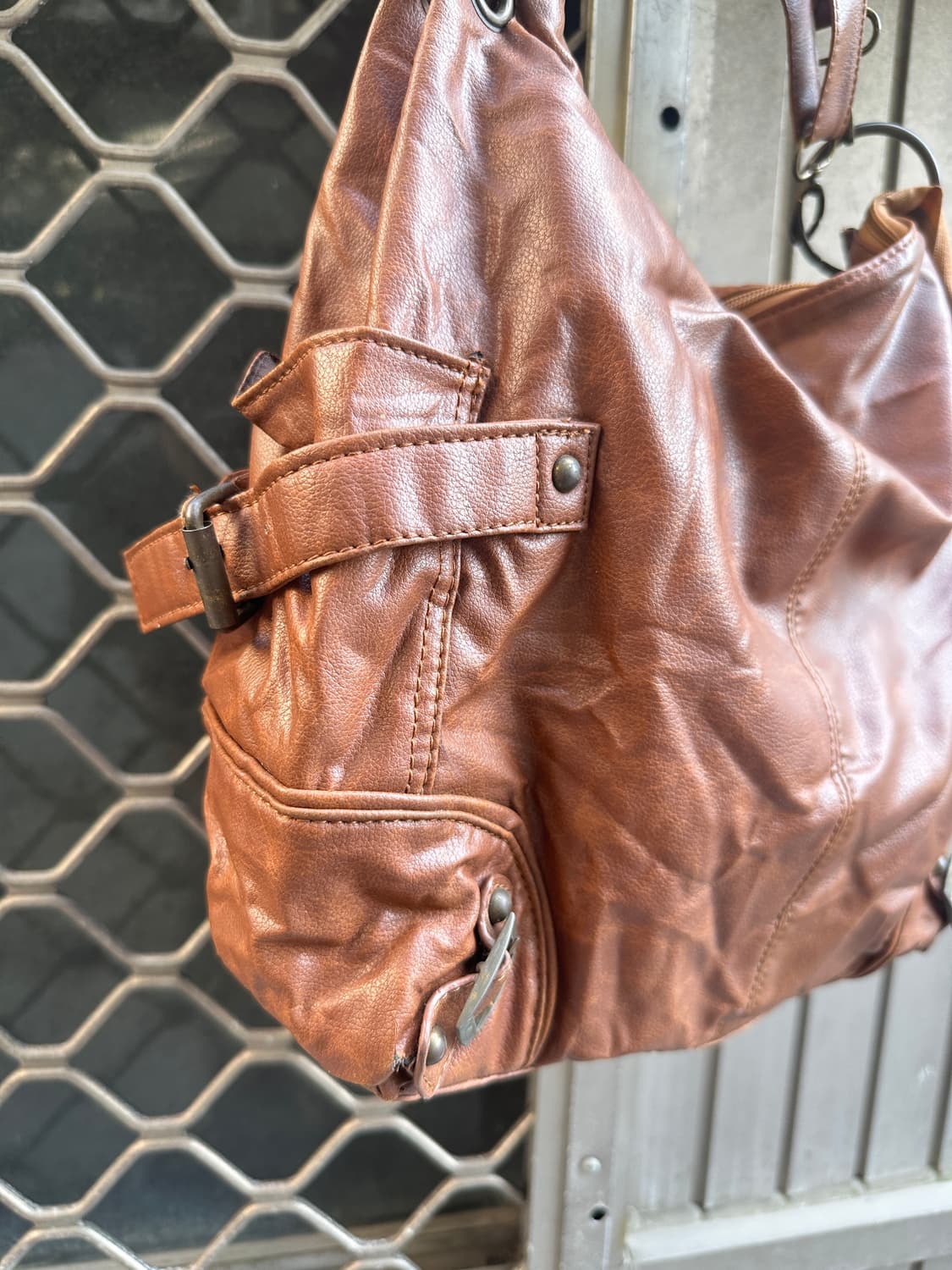 None vintage brown shoulder bag 상품이미지2