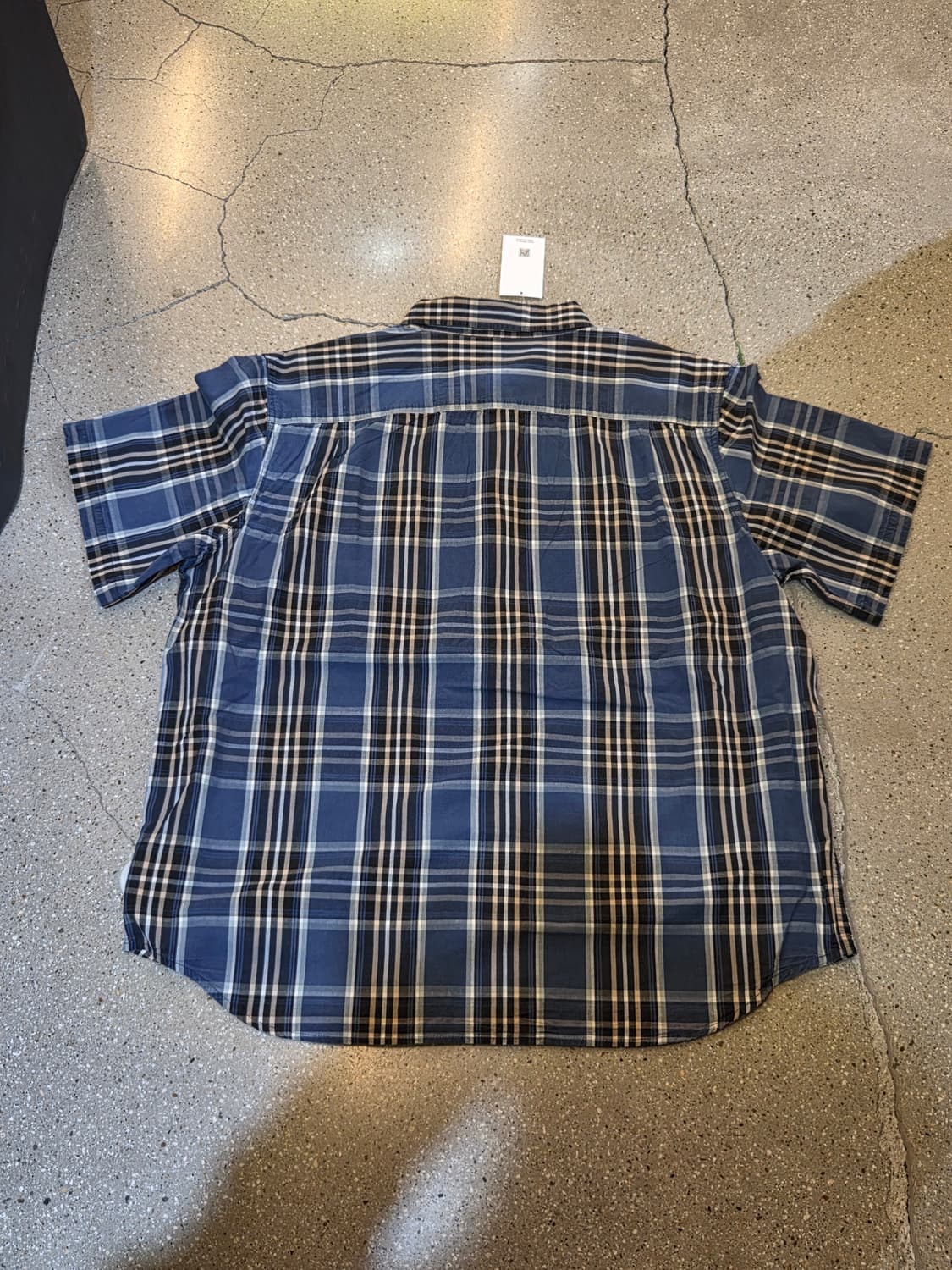 칼하트 블루체크 반팔셔츠 상품이미지4