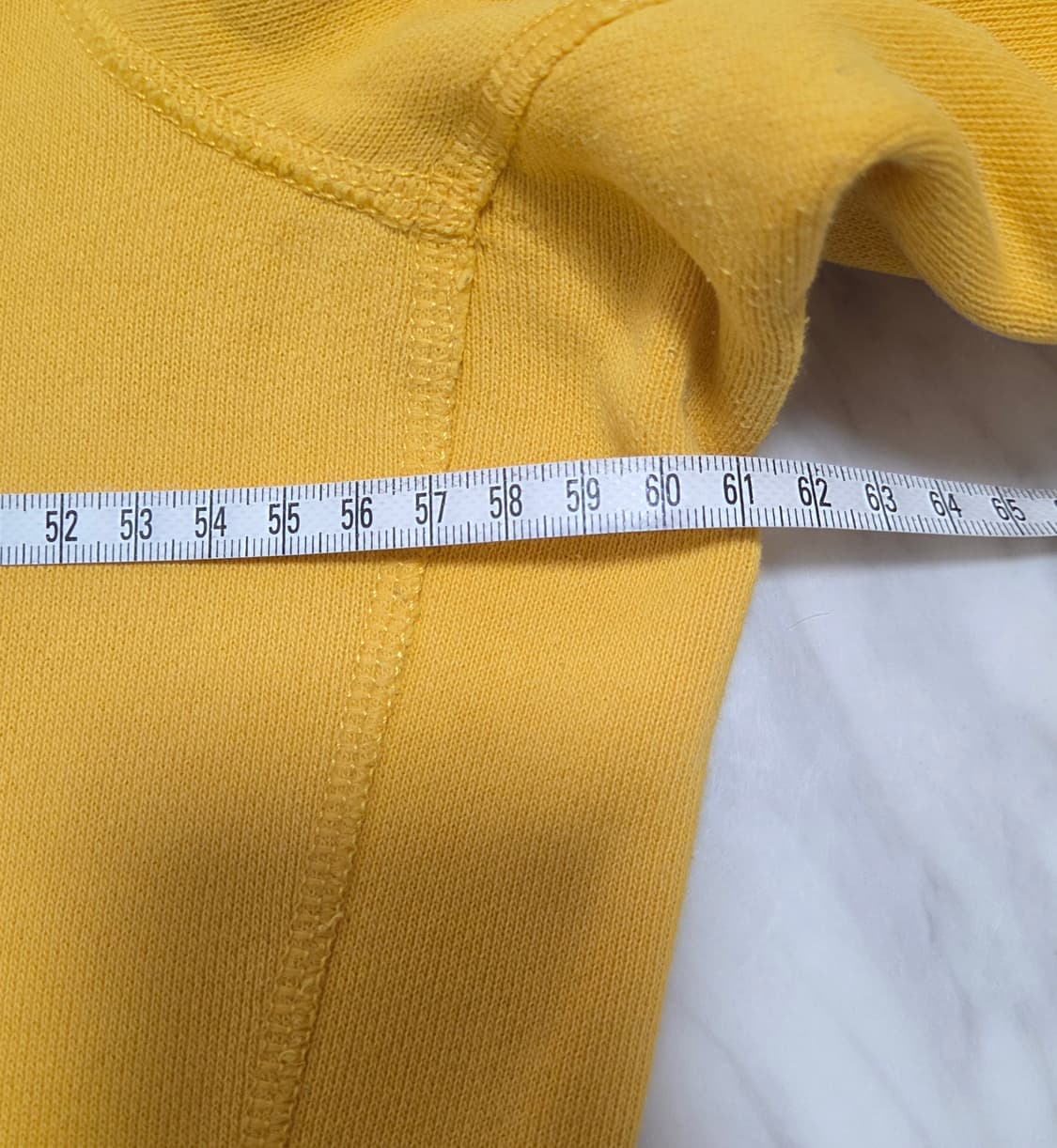 아베크롬비 로고패치 옐로우 후드티 상품이미지5