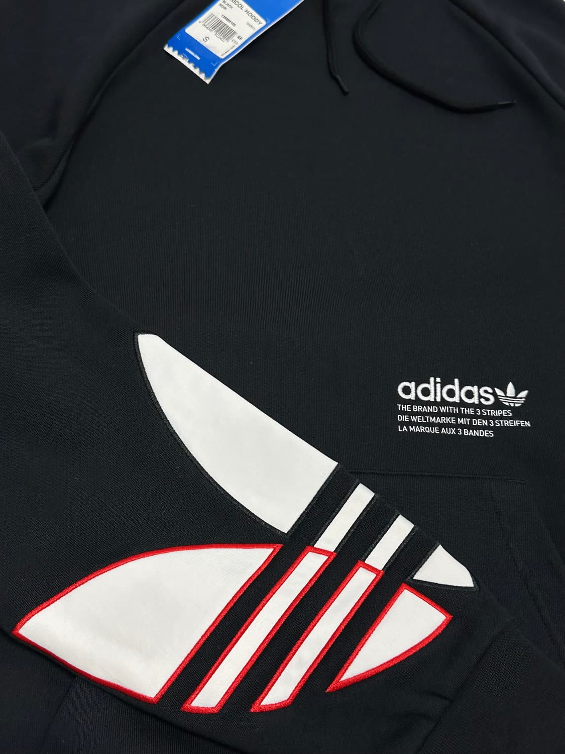 아디다스 오리지널 트레포일 후드티 블랙 상품이미지6