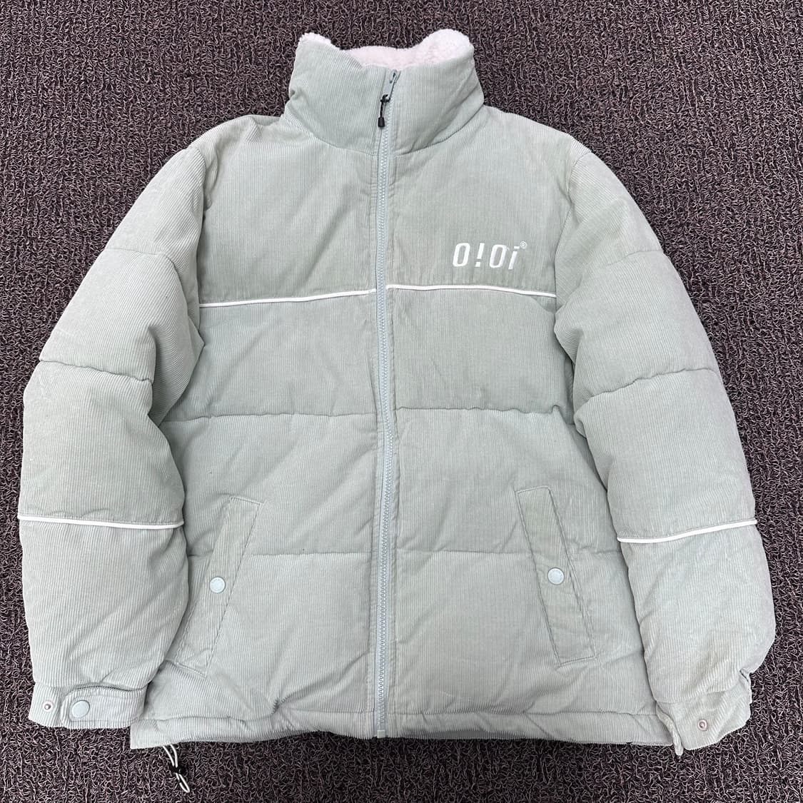 0!0i 오아이오아이 코듀로이 패딩 점퍼 민트 M 상품이미지1