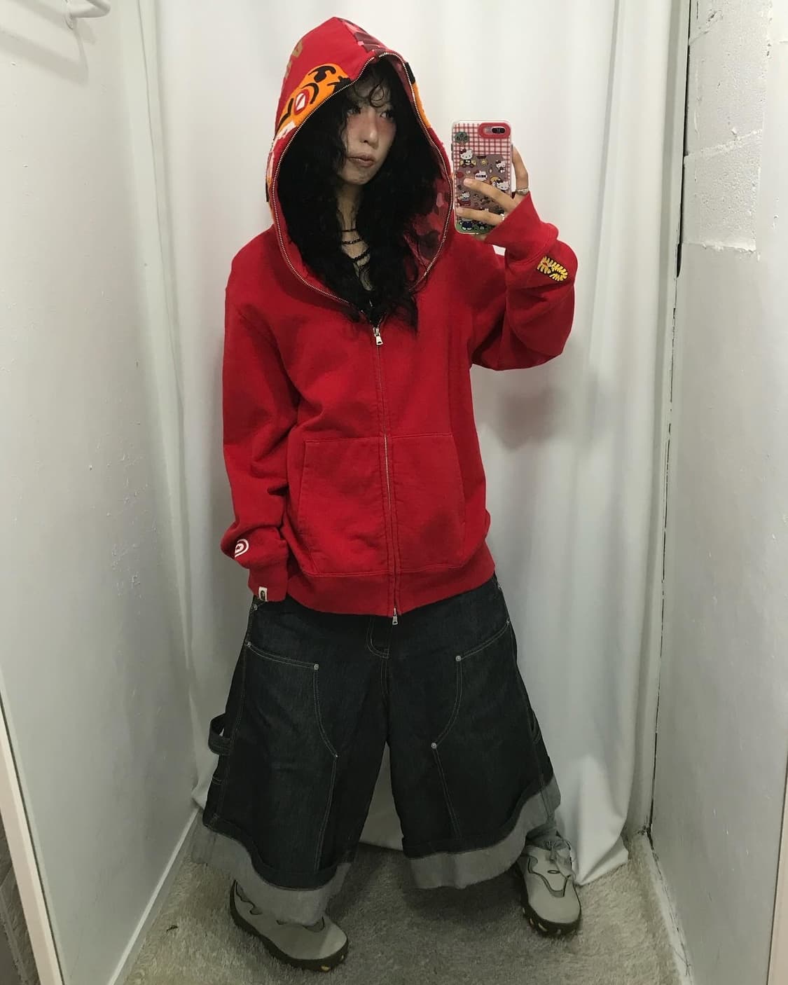 Bape Tiger Shark Two-way Hood Zip-Up 상품이미지6