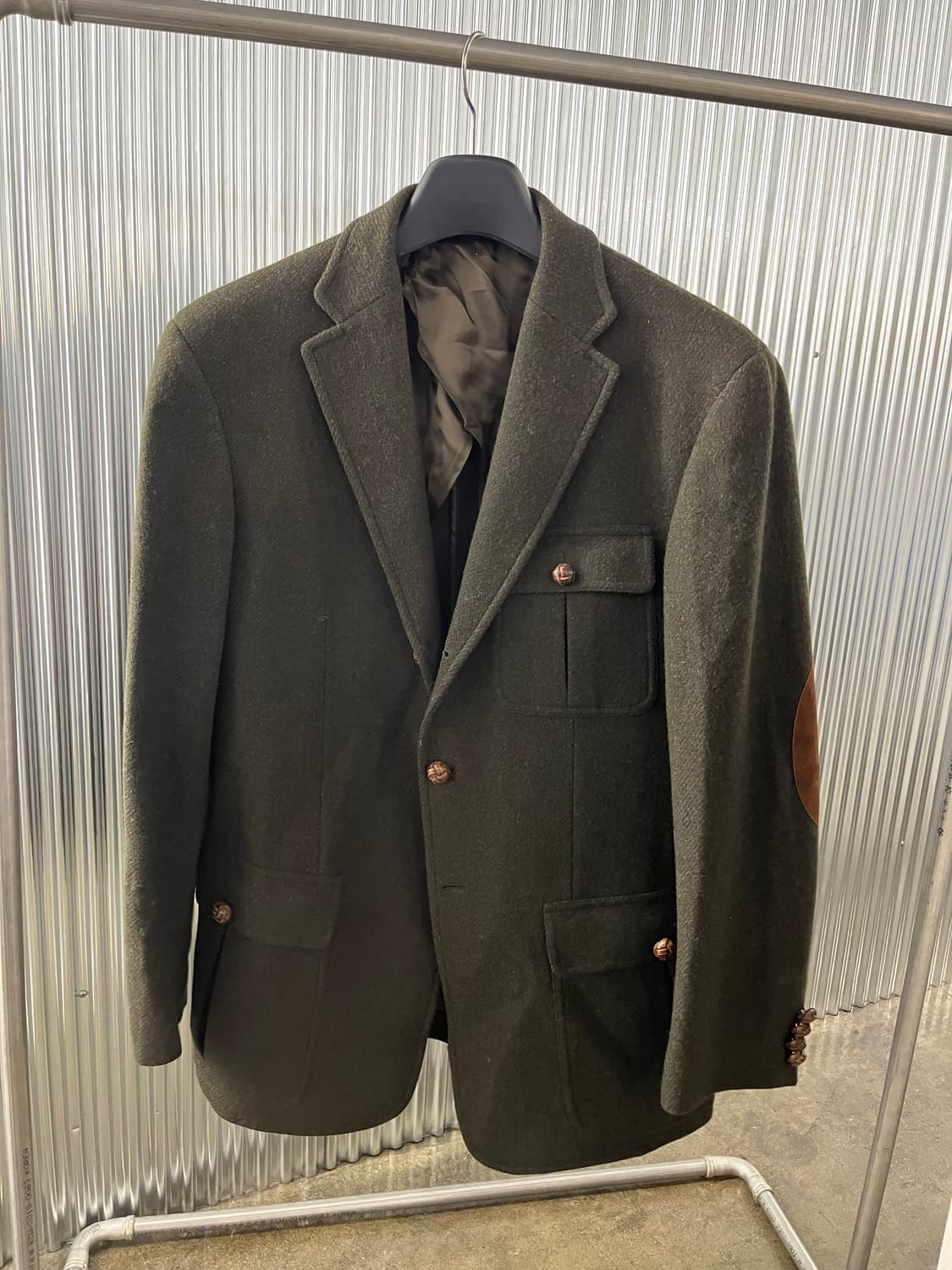 폴로 랄프로렌 이태리 메이드 올리브 블레이저 L 상품이미지2