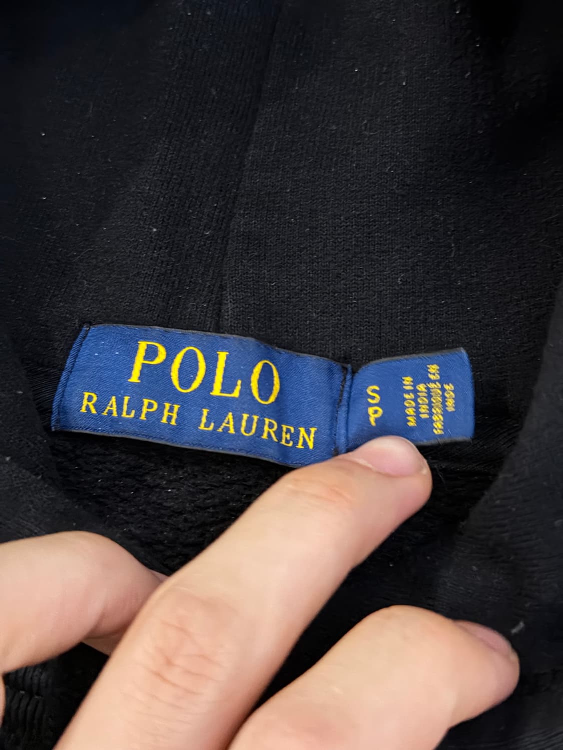 폴로 랄프로렌 빅포니 치프키프 후드티 블랙 상품이미지3