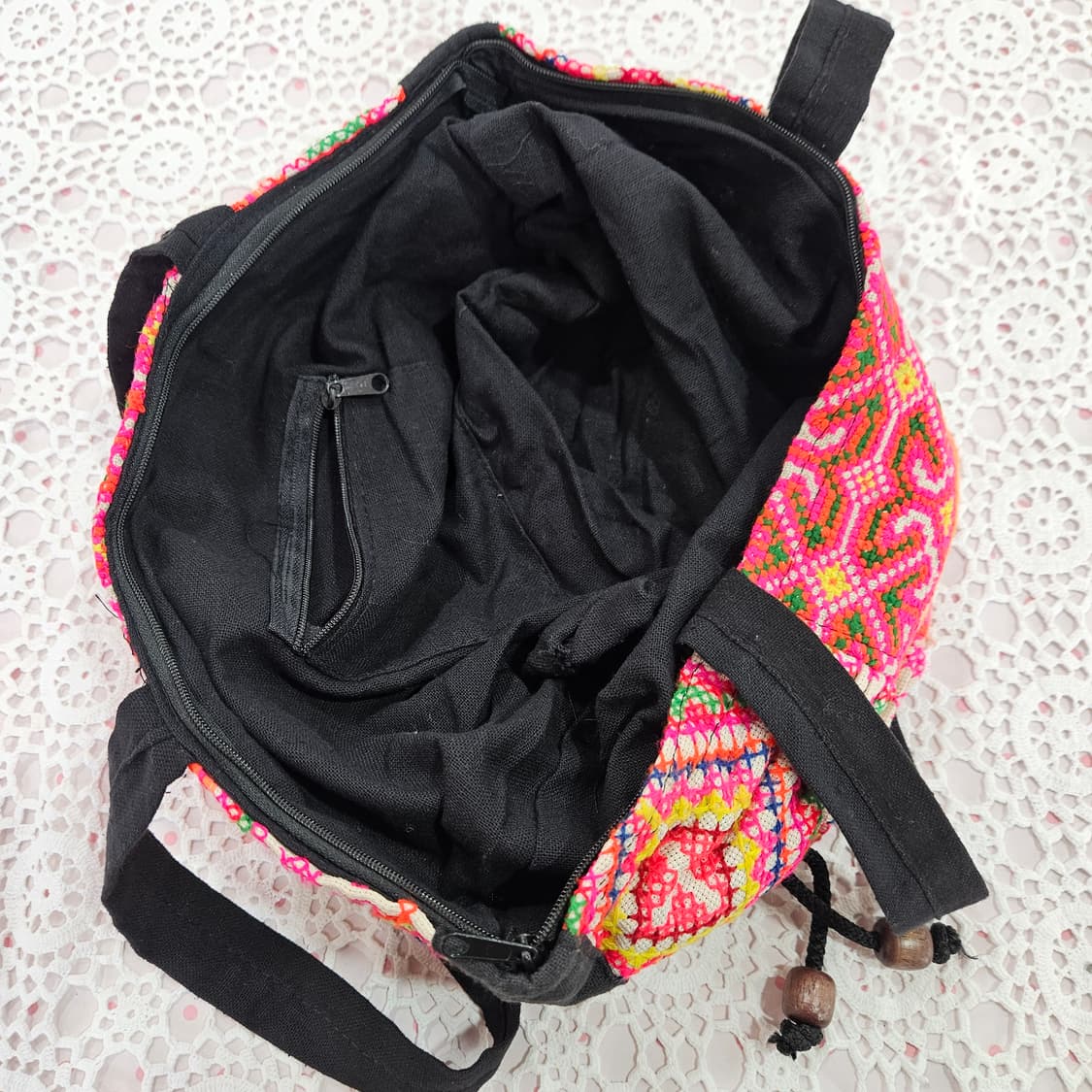 에스닉 자수 패브릭 숄더백 상품이미지5