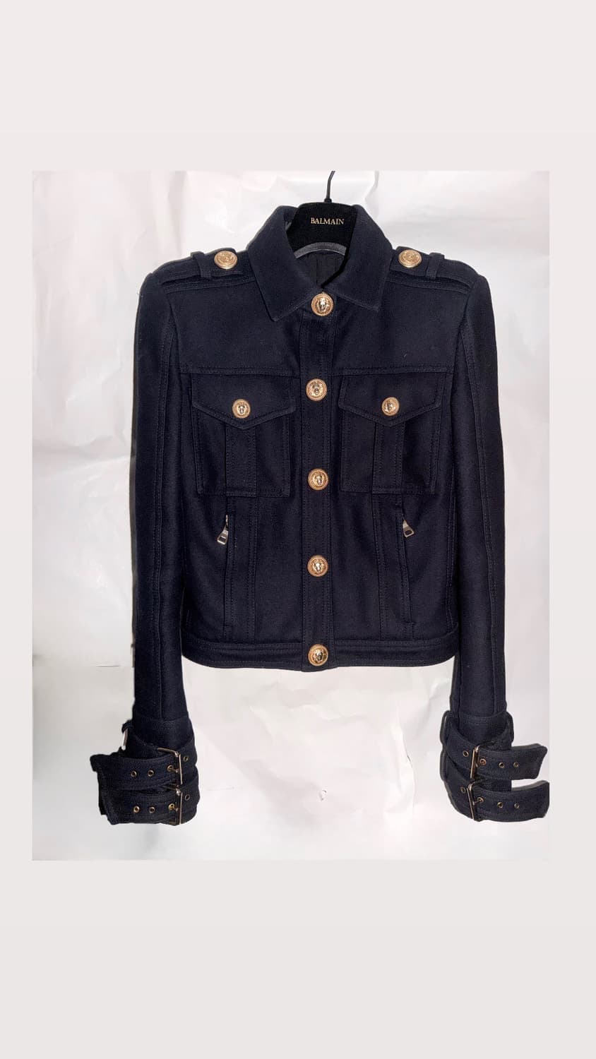 발망 2015fw 올리비에 루스테인 밀리터리 슬리브버클 오피서 재킷 상품이미지2