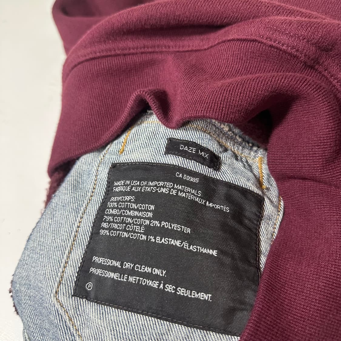 90 S 알렌산더왕 스웻코튼 데님 도킹 트러커자켓 남여공용 상품이미지7