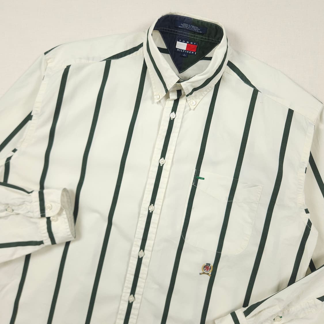 XL(105) 타미힐피거 tommy hilfiger 월계관 스트라이프 셔 상품이미지1