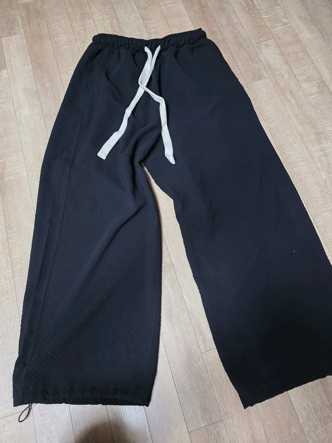 논노드 카프리 파자마 팬츠 자카드 블랙 1사이즈 상품이미지2