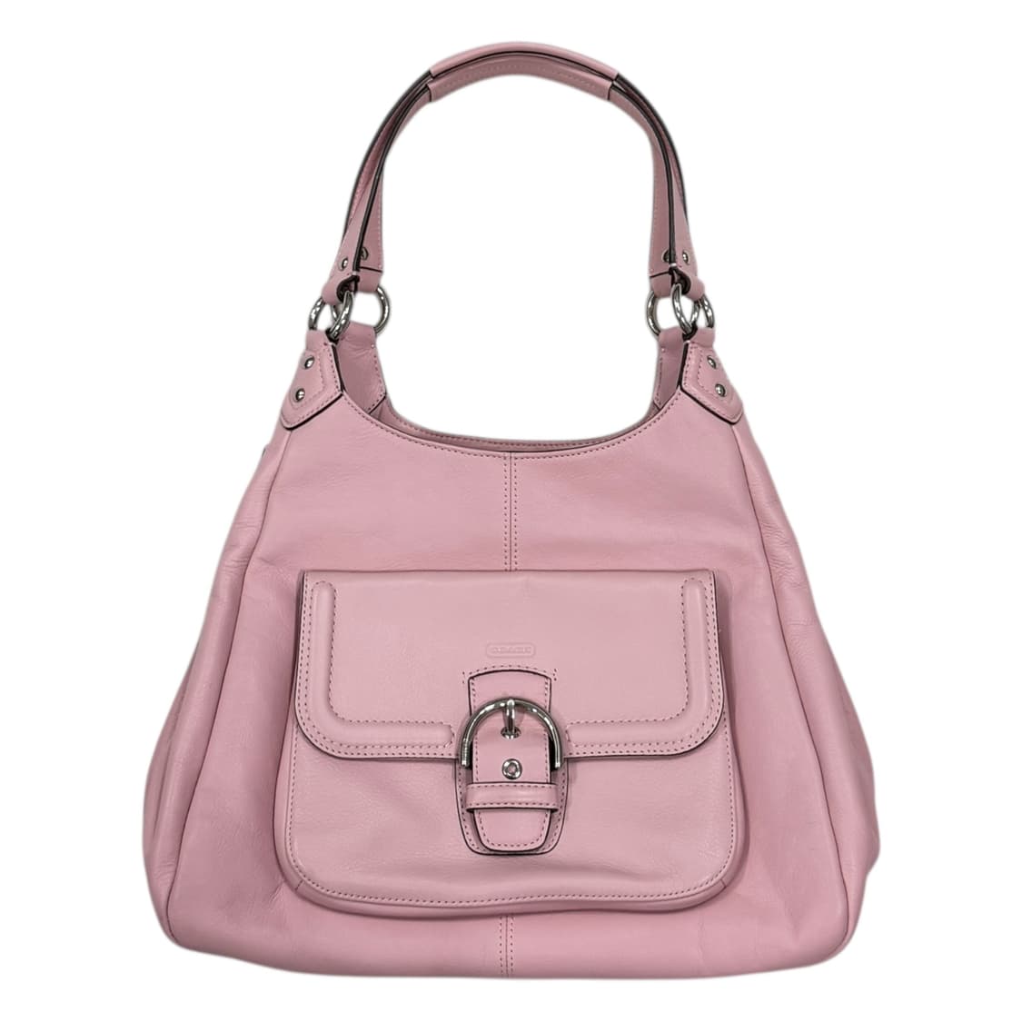 코치 빈티지 핑크 레더 버클 숄더백 호보백 Y2K 가방 상품이미지1