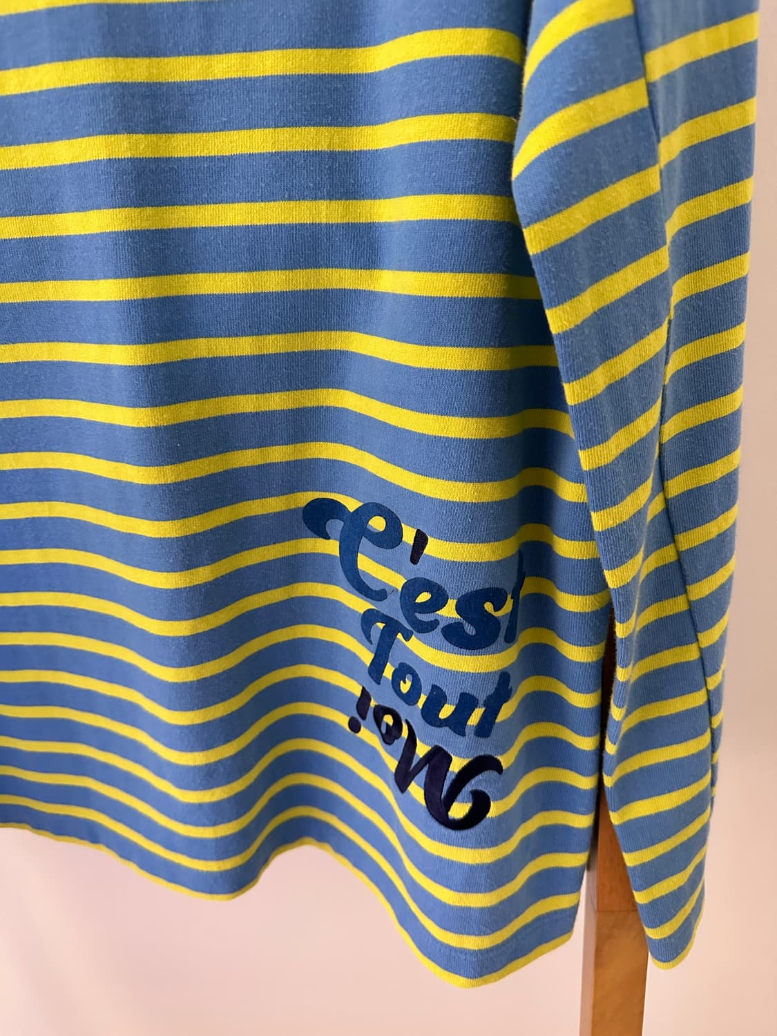 럭키슈에뜨 스트라이프 면 티셔츠(사이즈38) 상품이미지3