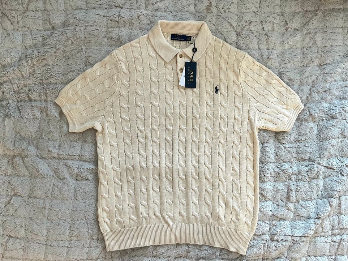 폴로 랄프로렌 반팔 카라티 티셔츠 케이블 니트
XL 새제품 상품이미지1