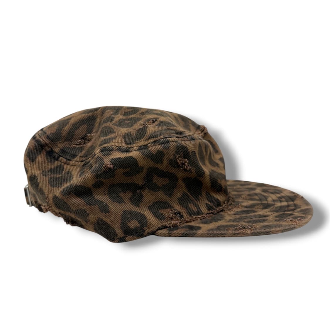 빈티지 디스트로이드 데미지 레오파드 필박스 캡 상품이미지2