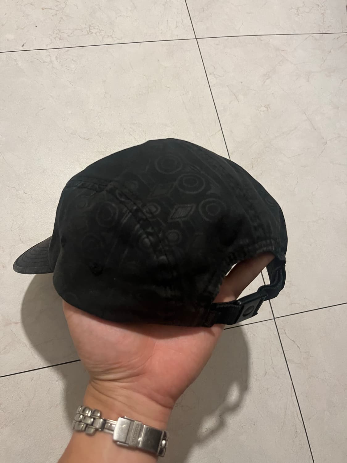 old stussy capz 반다나 패턴 블랙 볼캡 상품이미지5