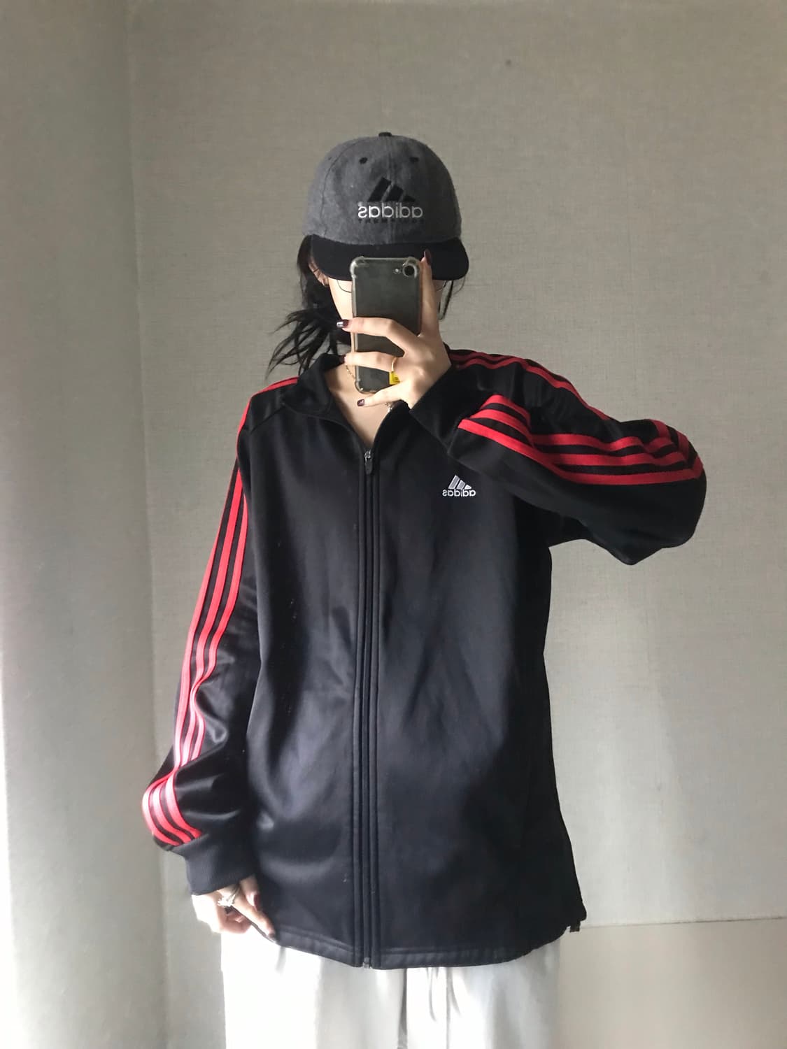 아디다스 블랙 레드 져지 상품이미지2