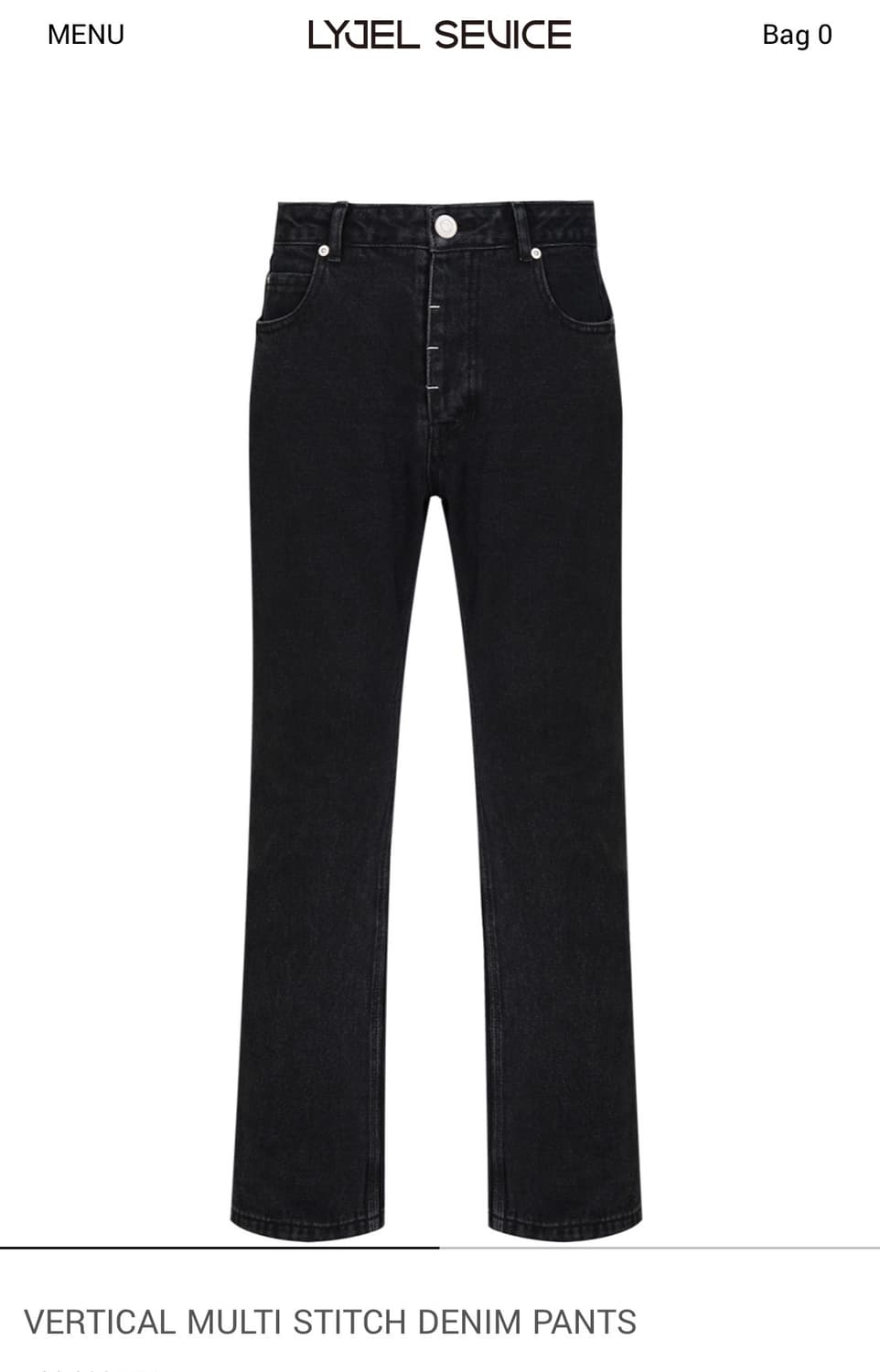 VERTICAL MULTI STITCH 데님팬츠 상품이미지1