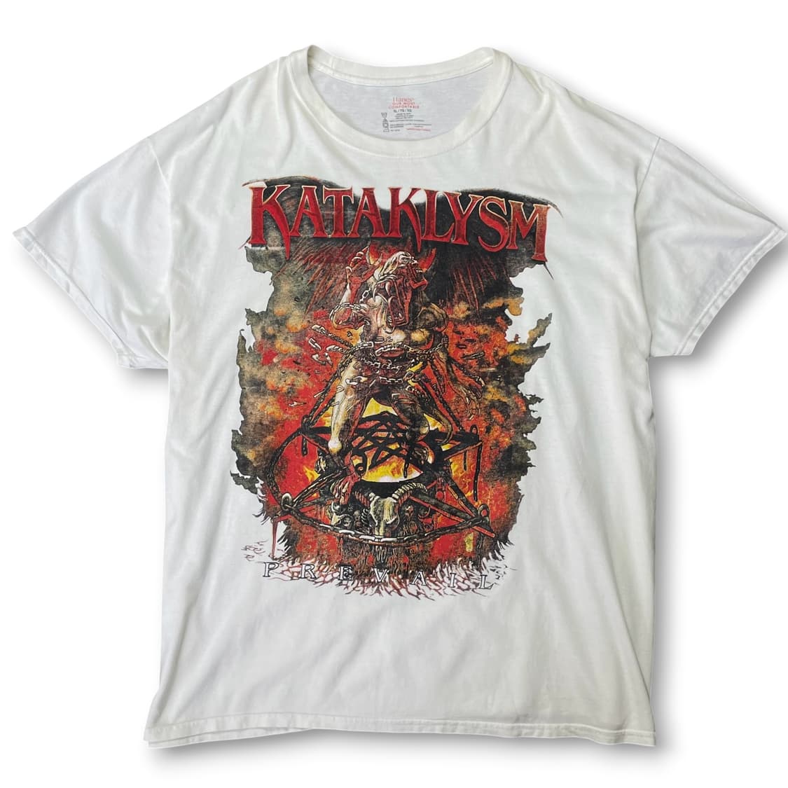 헤인즈 카타클리즘 락 티셔츠 XL 상품이미지1