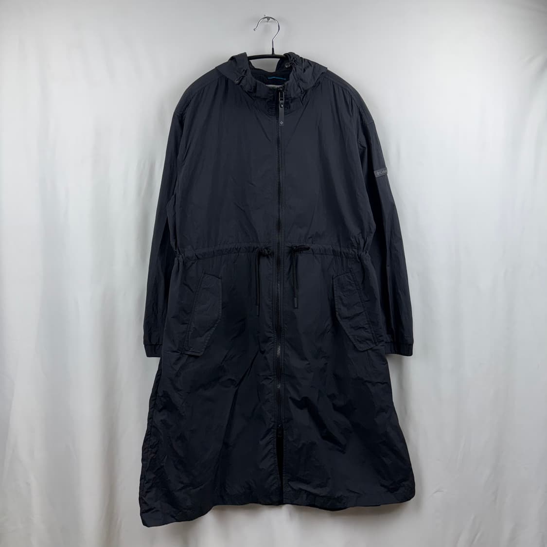 (S) 컬럼비아 우먼스 롱 바람막이 자켓 블랙 상품이미지2