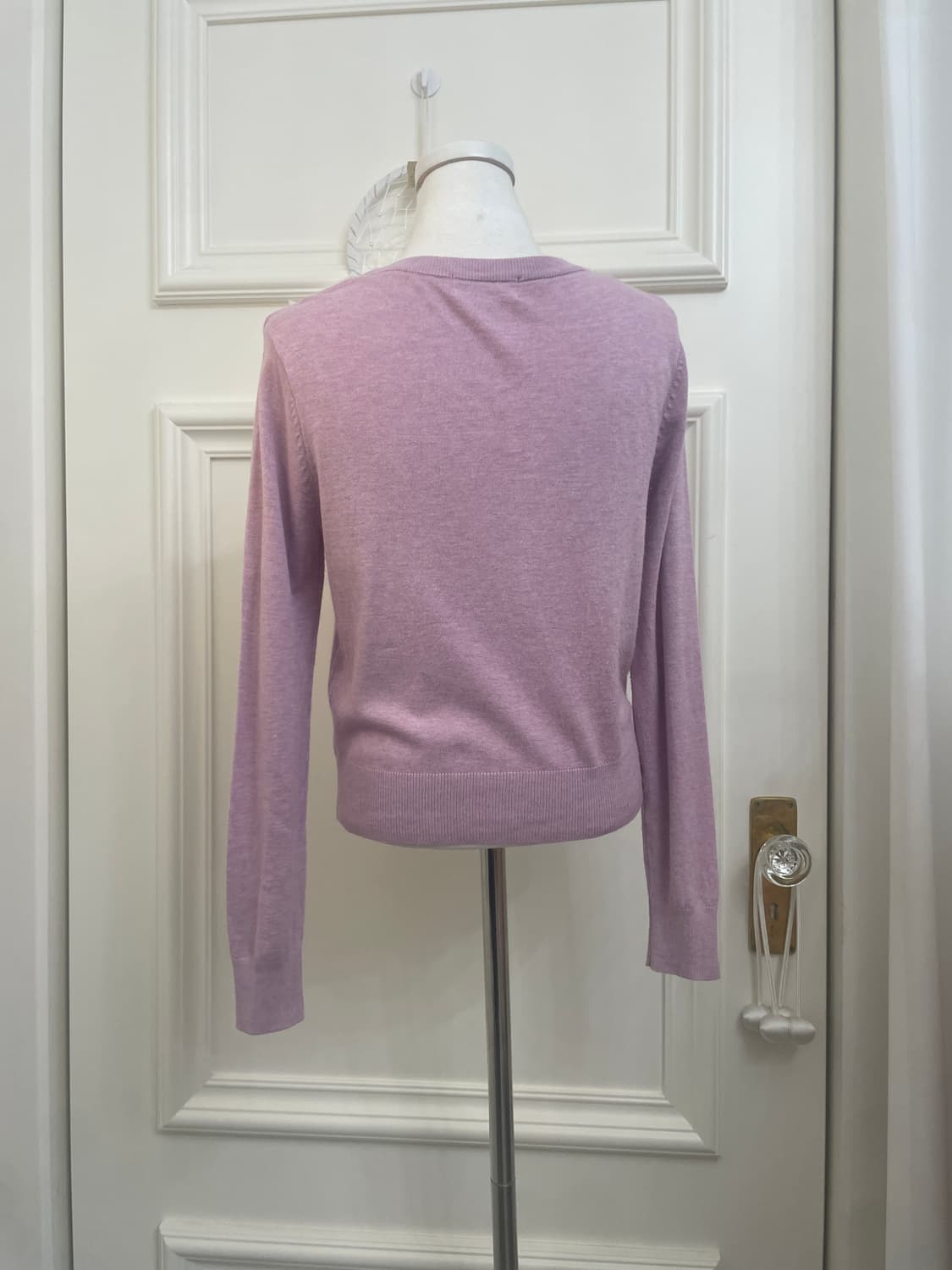 lavender melange basic cardigan 상품이미지3