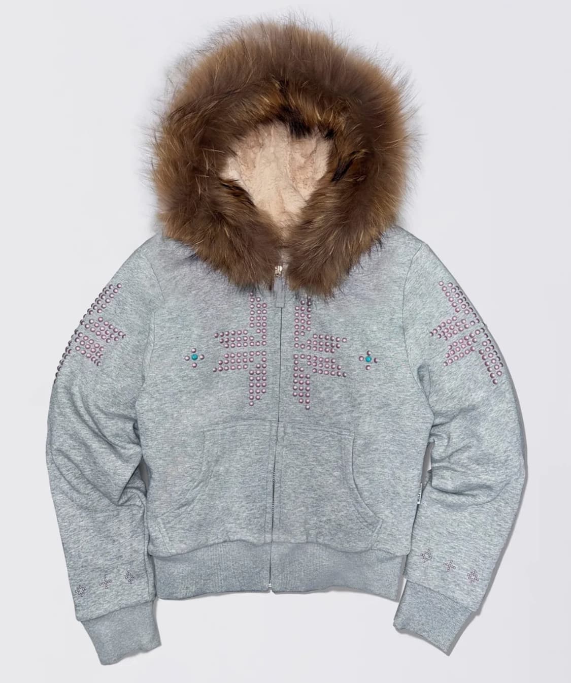 스컬프터 울푸조 후드집업Fur Trimming Hooded Zip-Up  상품이미지1