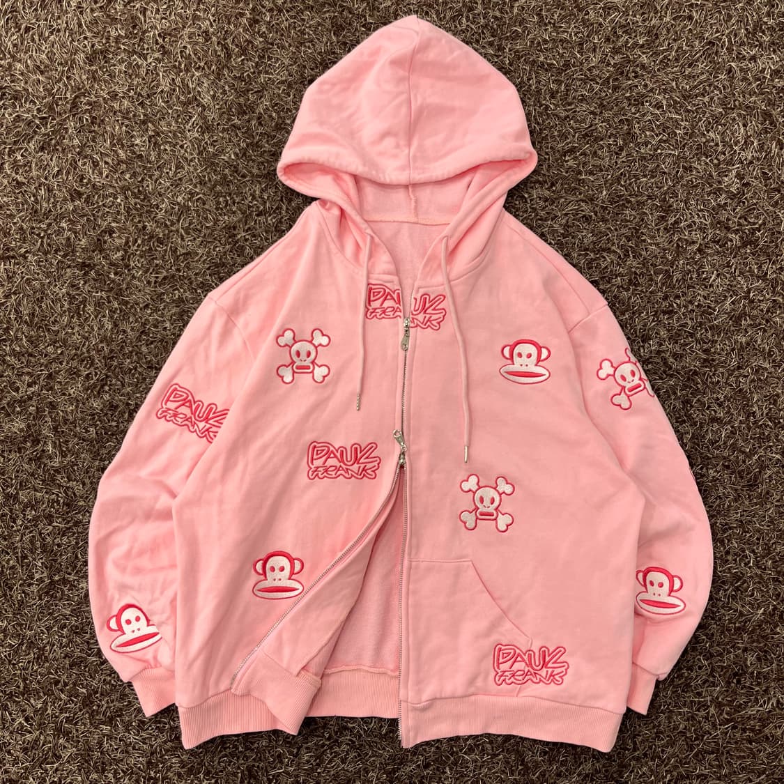 S 폴프랭크 투웨이 핑크 후드집업 상품이미지1