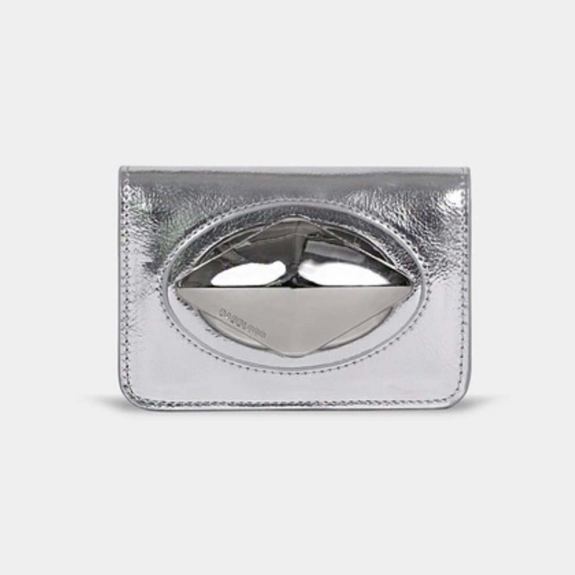 배드블러드 엘립스 심볼 아코디언 지갑 카드지갑 실버 상품이미지1