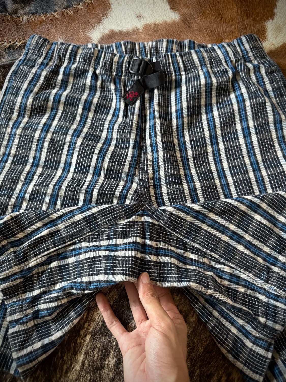 Gramicci Blue Check pattern Half pants 상품이미지5