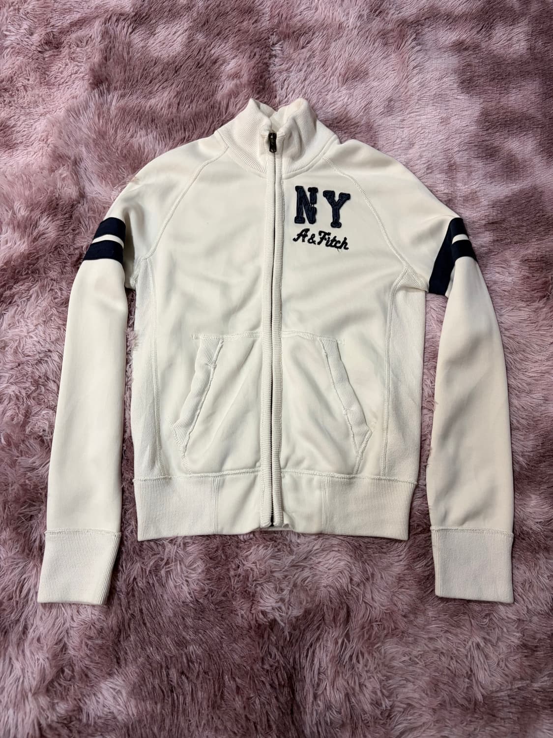 아베크롬비 아이보리 트랙자켓 집업 상품이미지1