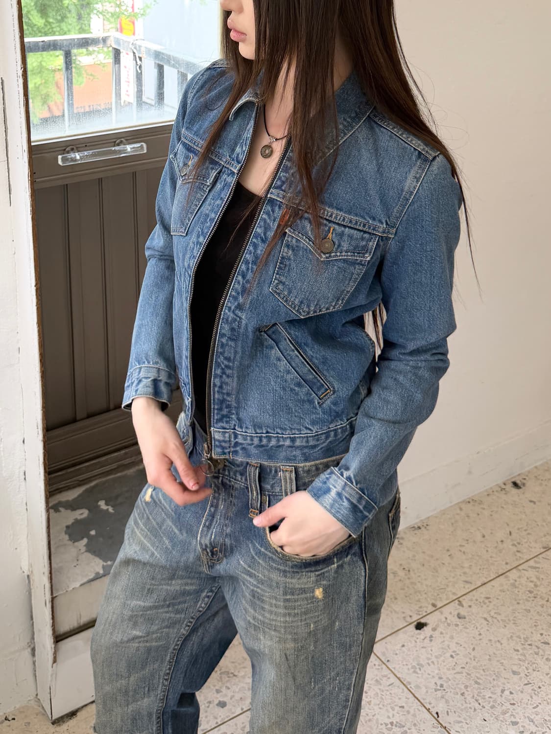 리바이스 오렌지탭 집업 트러커 데님자켓 상품이미지4