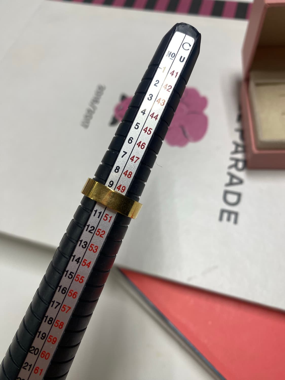 빈티지 골드톤 큐빅 반지 상품이미지5