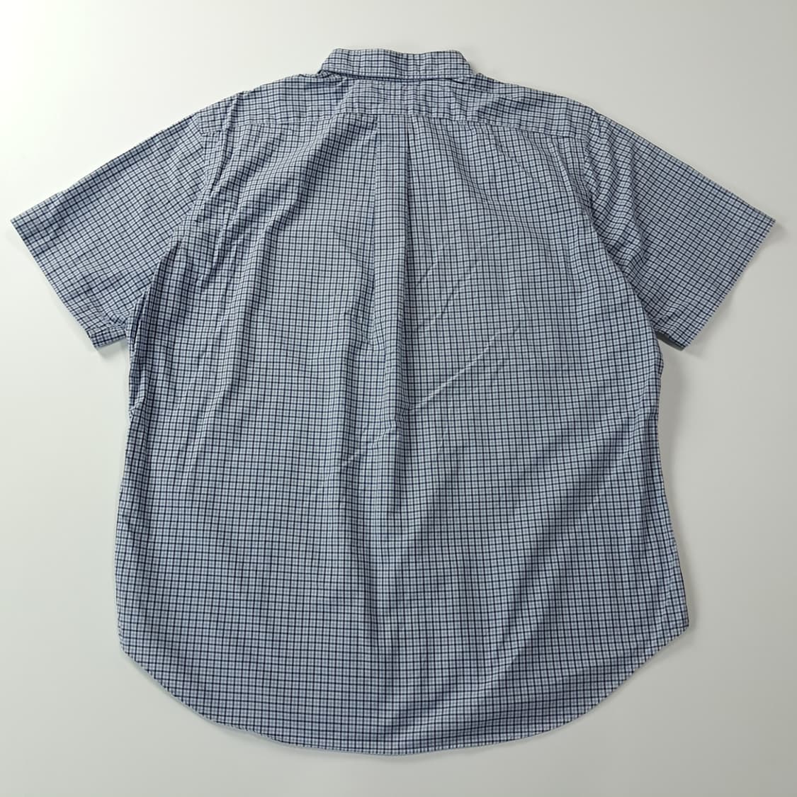 CK829 XL 폴로 00s 네이비블루 마이크로 타탄체크 반팔 셔츠 남 상품이미지6
