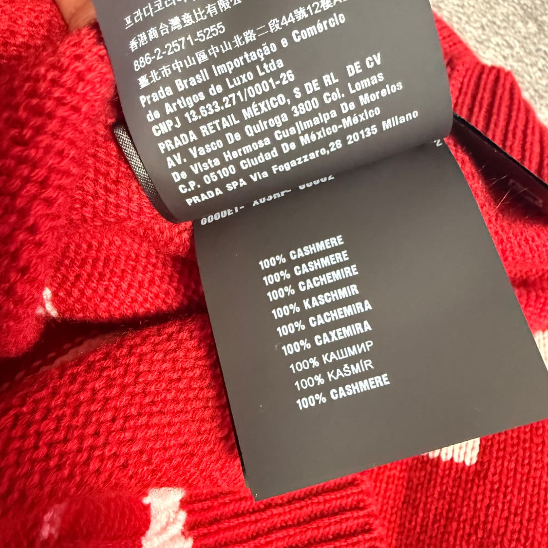 PRADA 프라다 캐시미어 100% 니트 새상품 상품이미지6