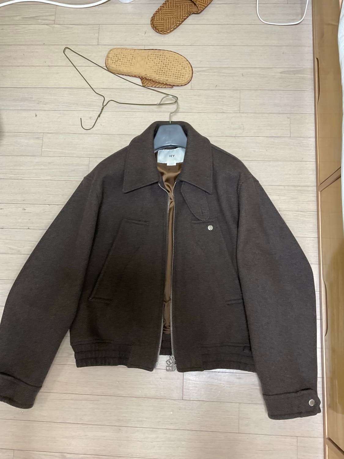 IEY 이에이 탭 울 자켓 Brown m사이즈 (정가30) 상품이미지4