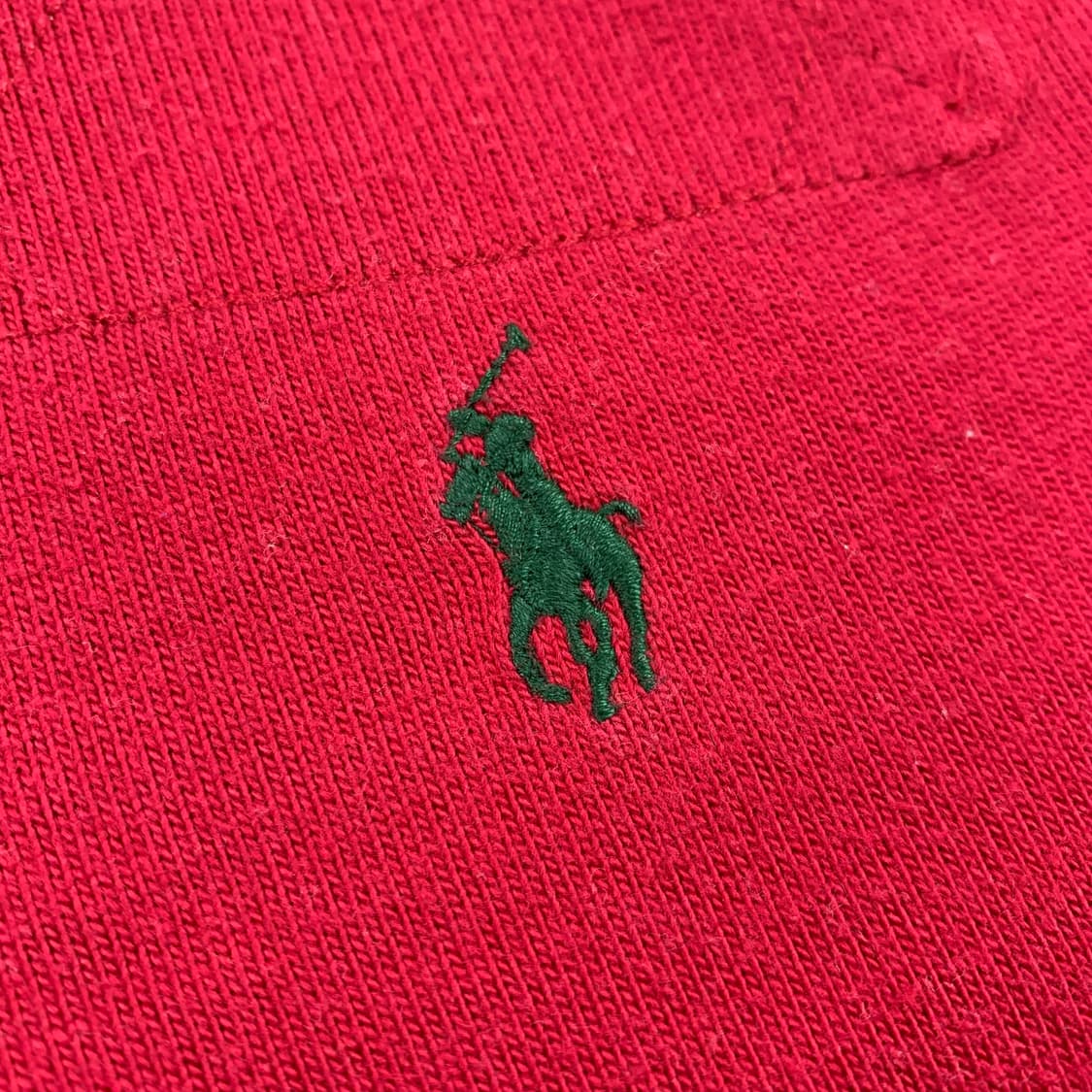 폴로 랄프로렌 포니로고 럭비 티셔츠 레드  상품이미지3