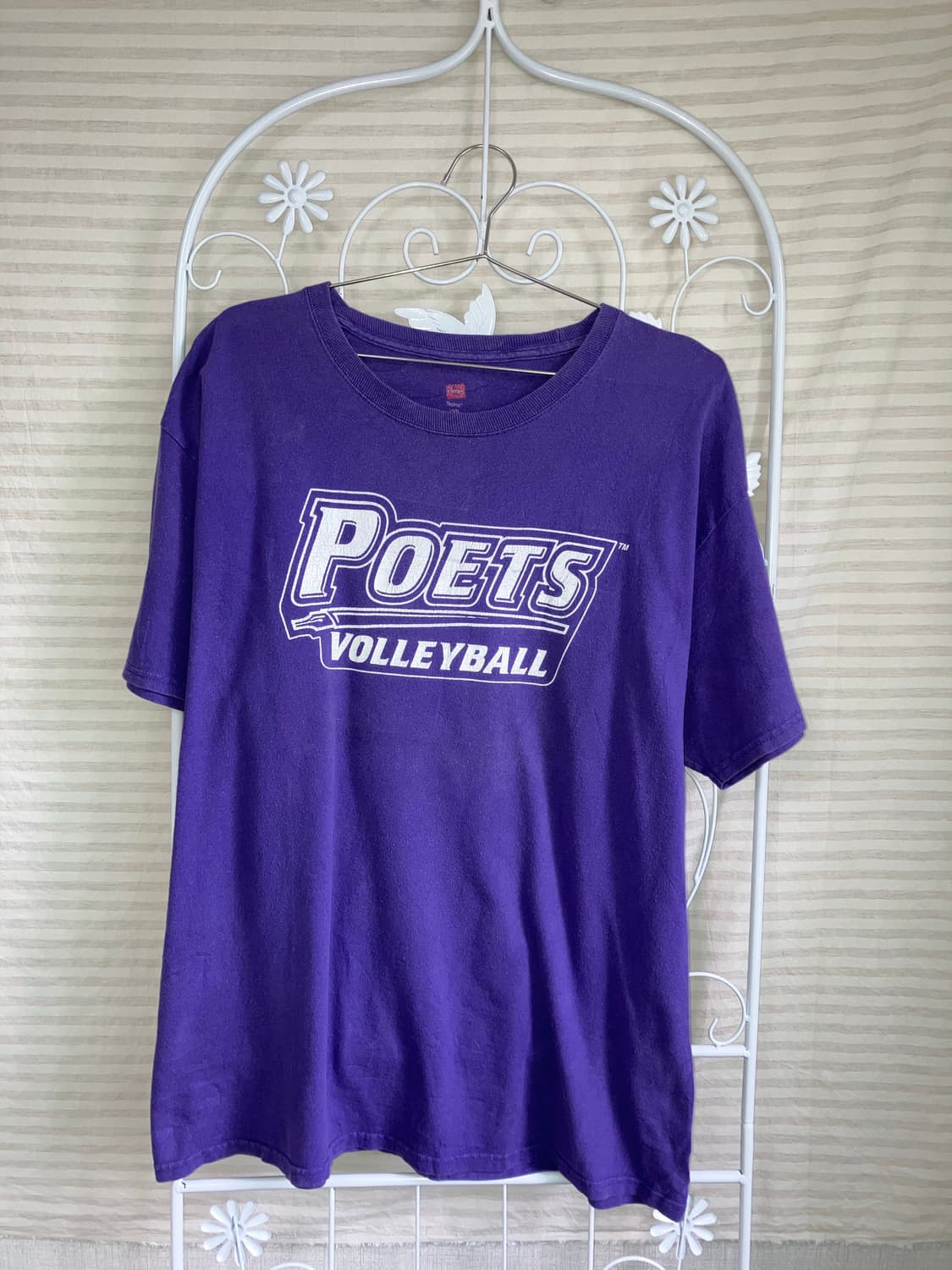 빈티지 퍼플 레터링 반팔 티셔츠 y2k 스트릿 갸루 펑키490   상품이미지1