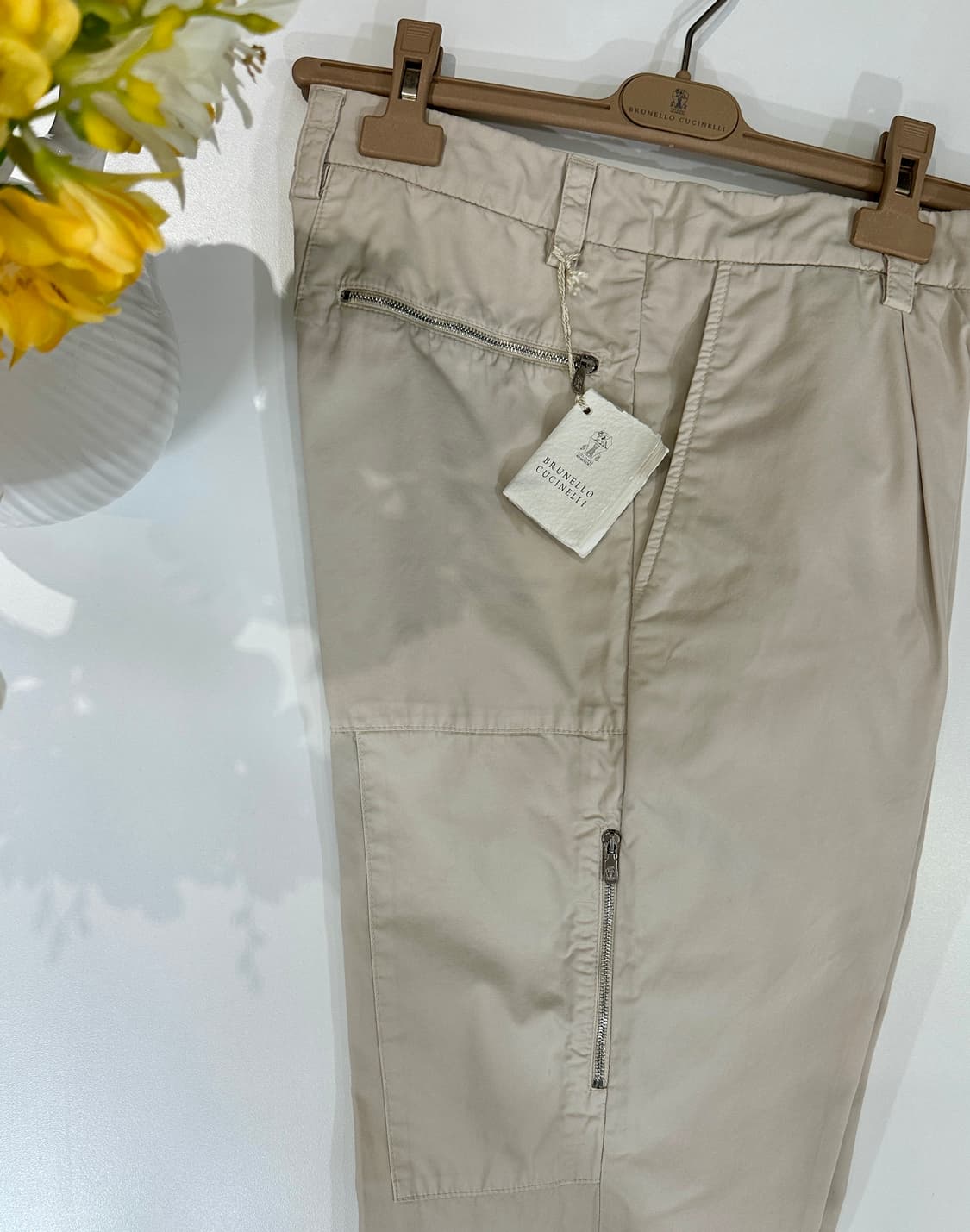브루넬로 쿠치넬리 백포켓 치노 팬츠   컬러 아이보리  사이즈 48 /  상품이미지1